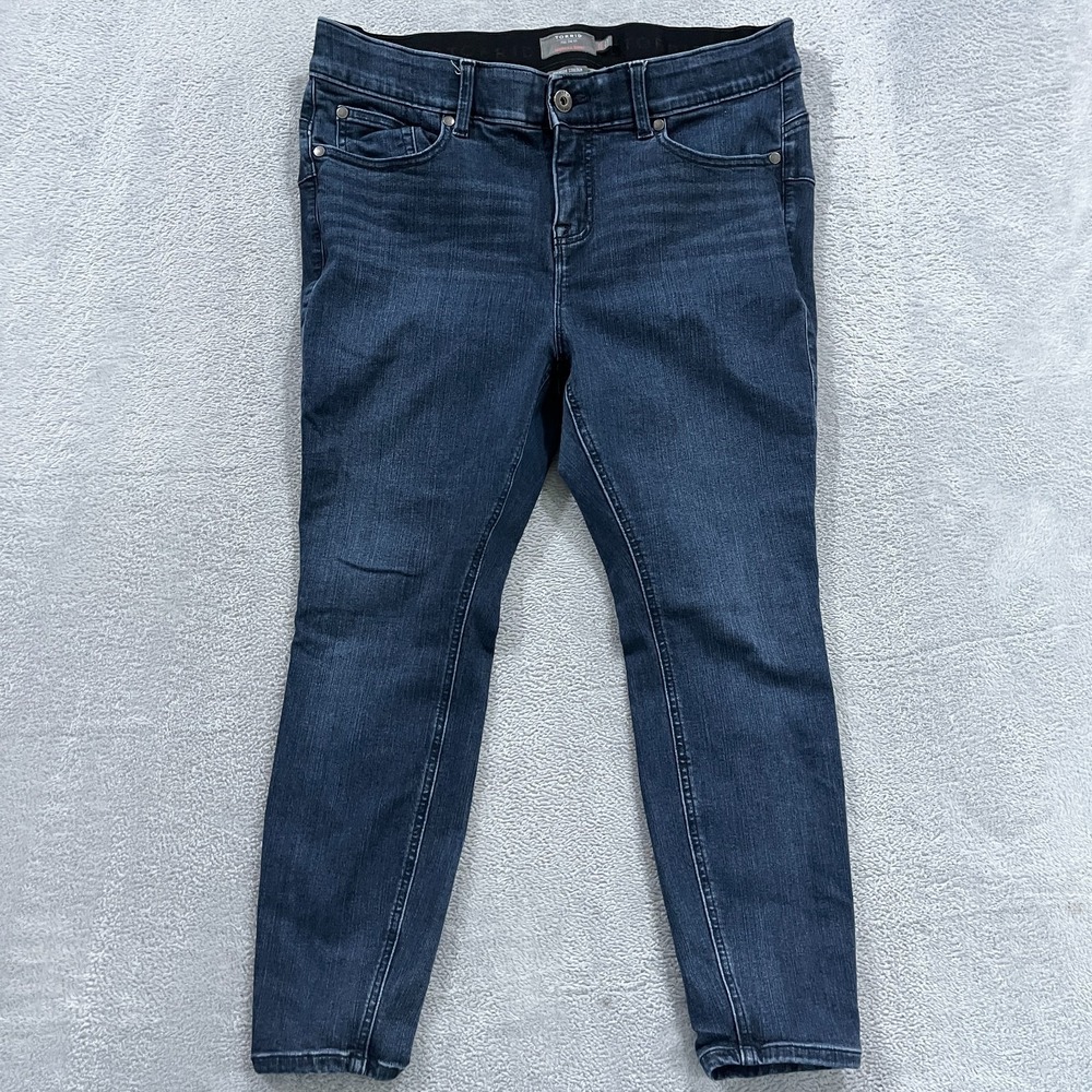 Torrid Jeans Women 16‎ XS Bombshell Skinny Ankle Elastic Waist Stretch Denim